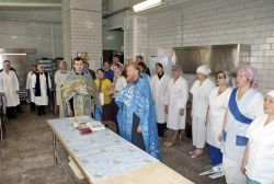 Молебен в Щелковском хлебозаводе