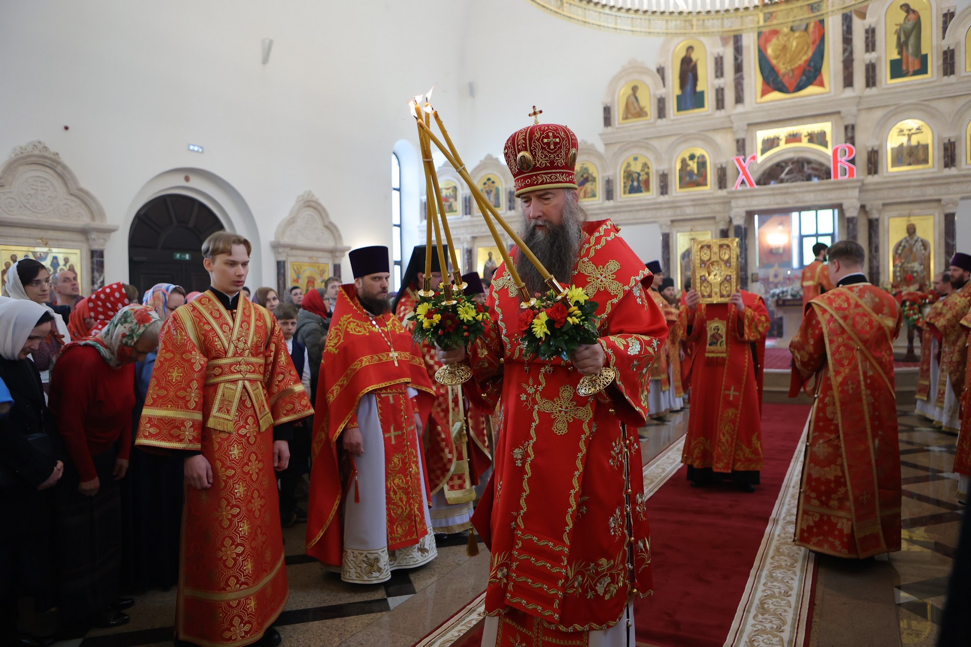 Епископ Кирилл совершил Литургию в Георгиевском храме пос. Жилино 06.05.2024