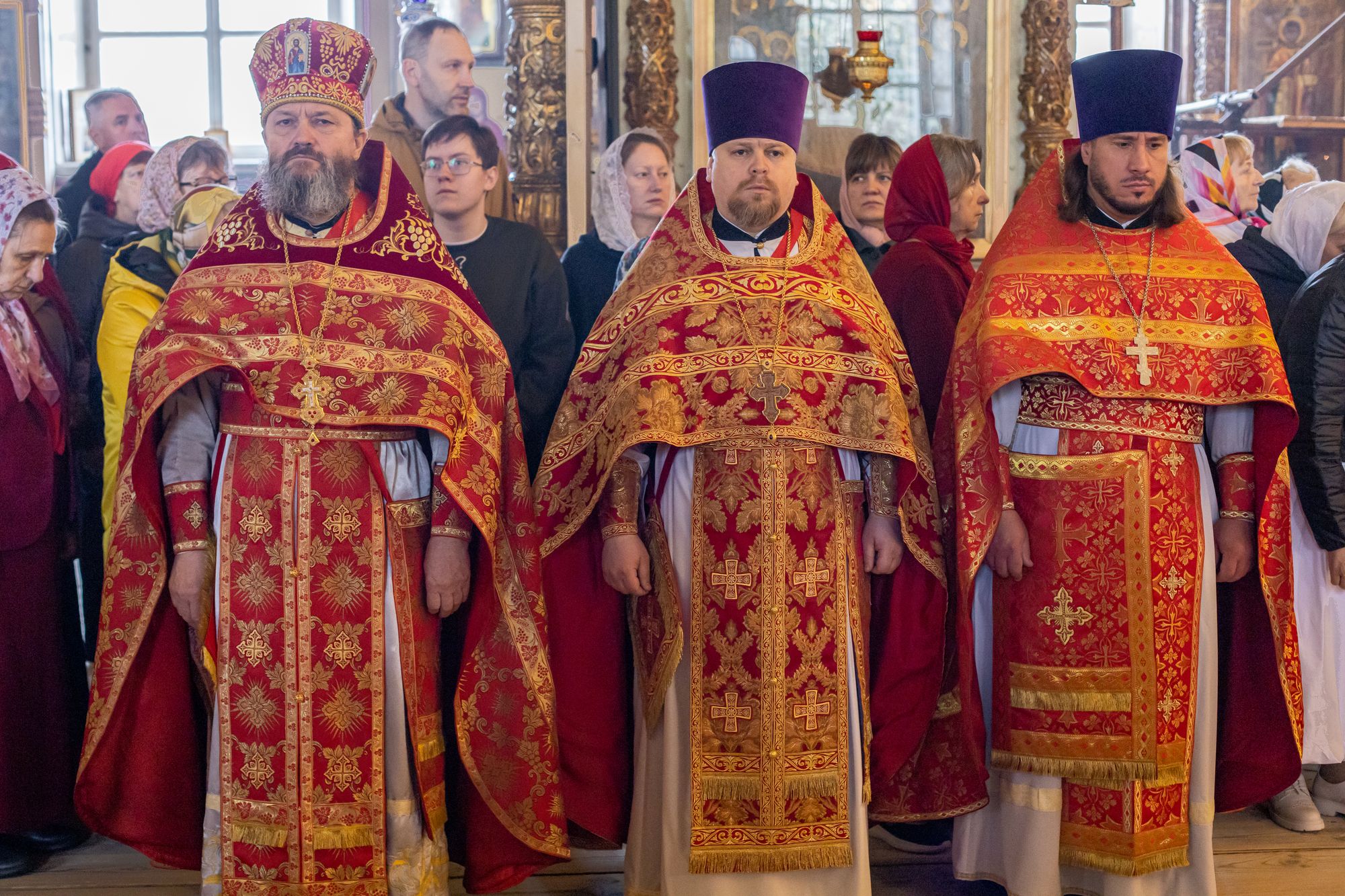 Архиерейское богослужение в Воскресенском храме села Ашитково 12.05.2024