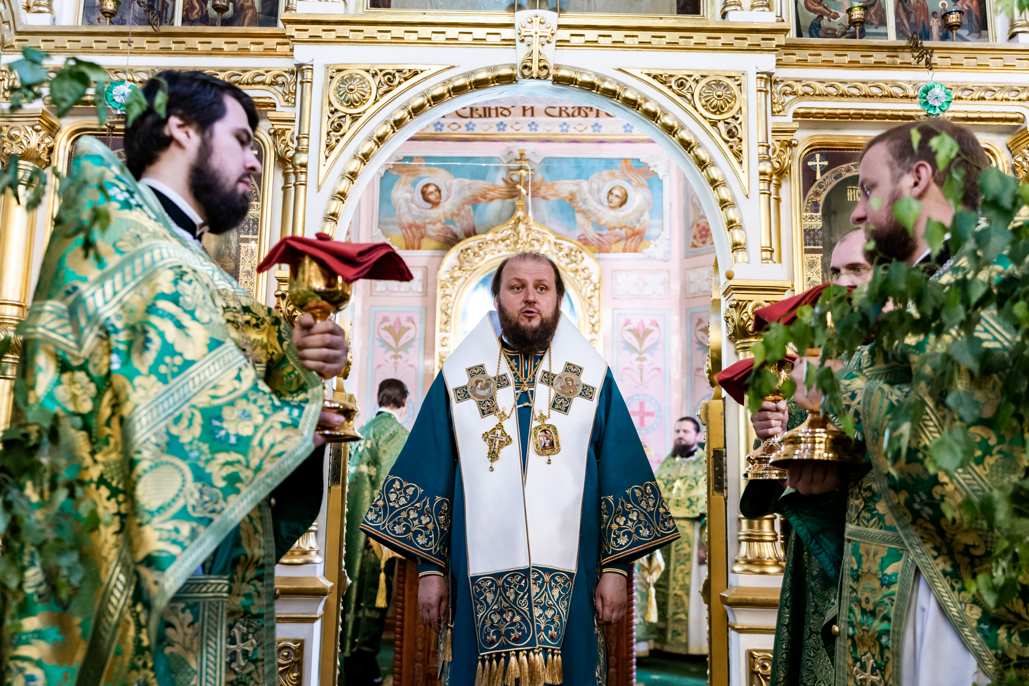 Архиерейское богослужение в Свято-Троицком храме города Люберцы 24.06.2024