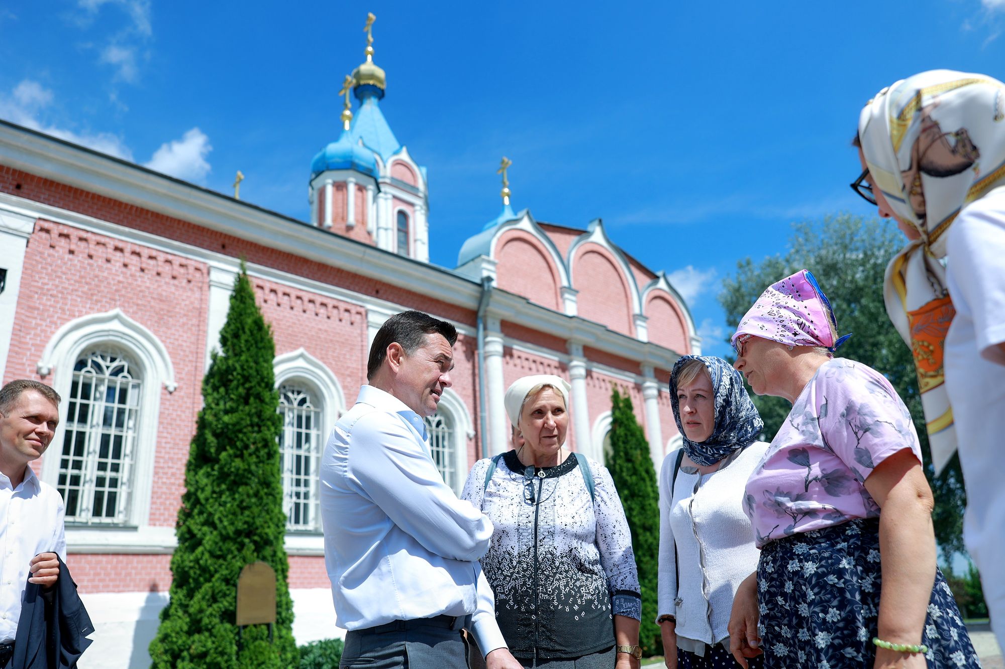 Встреча митрополита Крутицкого и Коломенского Павла и Губернатора  Московской области А.Ю. Воробьёва в Коломне 19.06.2024