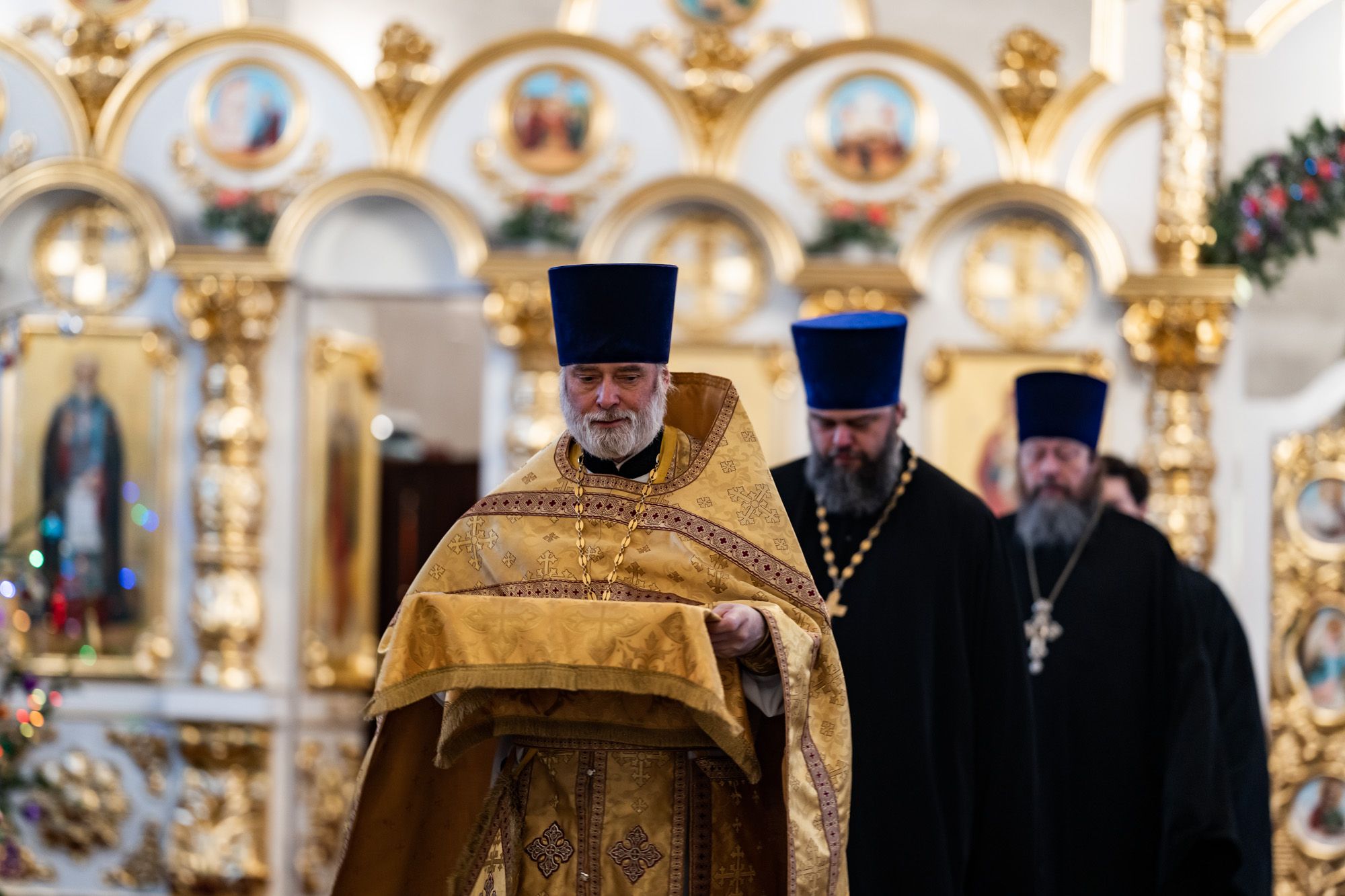 Архиерейское богослужение в Христорождественском храме микрорайона Барыбино  14.01.2023